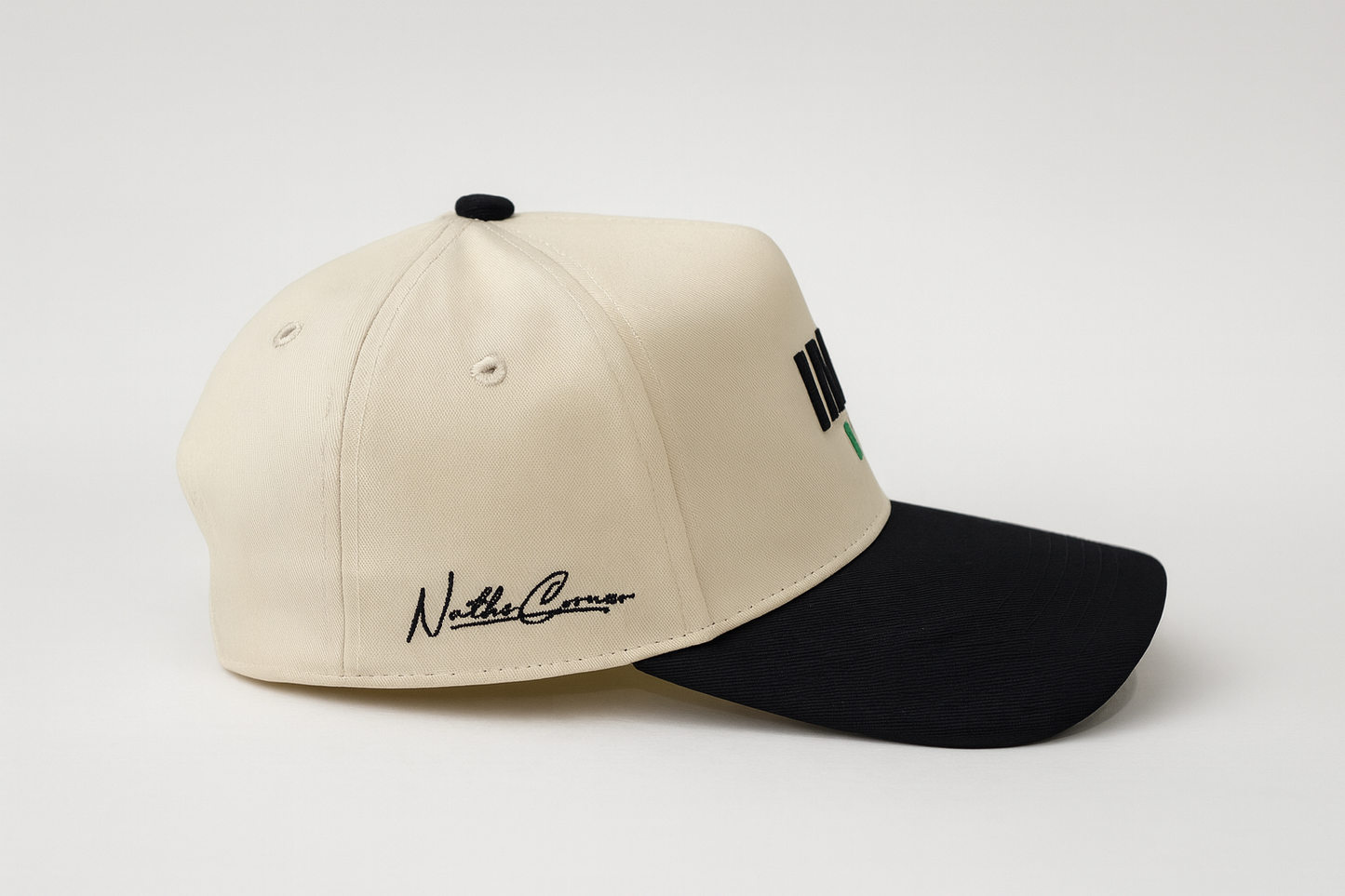 IMO HAT (BEIGE / BLACK)