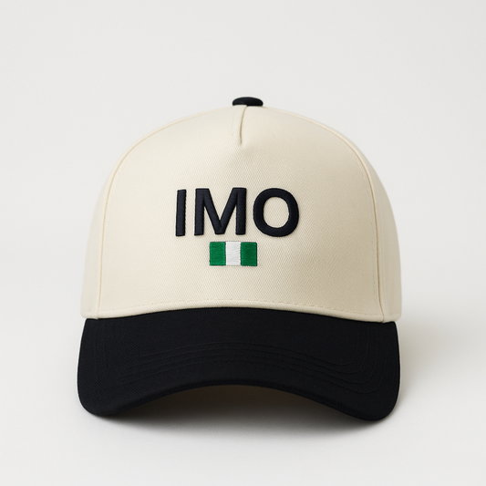 IMO HAT (BEIGE / BLACK)
