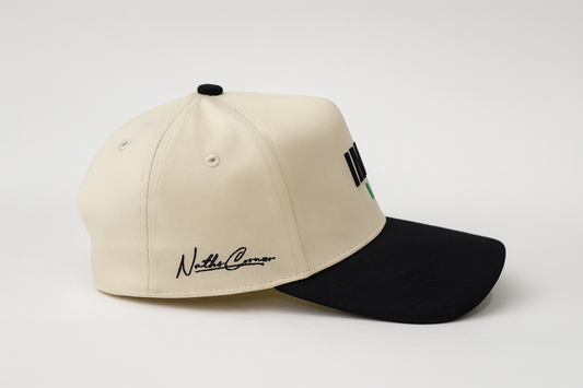 IMO HAT (BEIGE / BLACK)