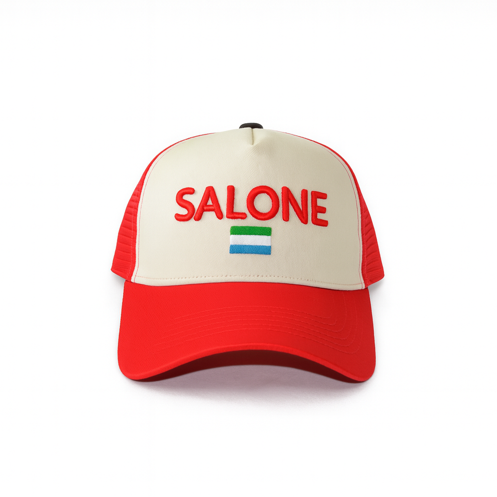 SALONE HAT (BEIGE / RED)